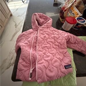 Patagonia Kids Pink Quilted Puffer Jacket